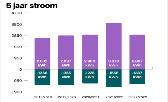 grafiek 5 jaar stroom
